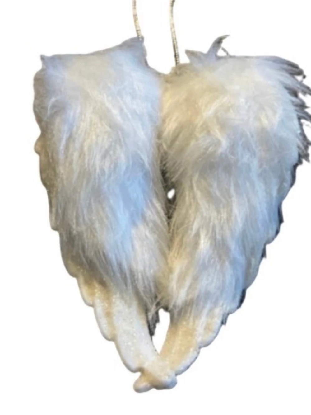 Angel Feather Wing Hanging Decor in White - Picture 2 of 4